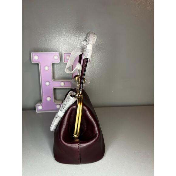 Coach Kisslock Frame Bag 16 - Black Currant - Picture 6 of 9